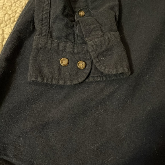 Navy Blue Basic Editions Shammy Shirt Size 2X - Picture 2 of 4